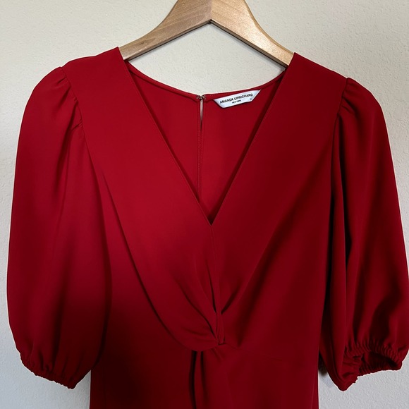 REVOLVE Amanda Uprichard Susannah Red  Mini Dress Sz Small - Picture 5 of 8